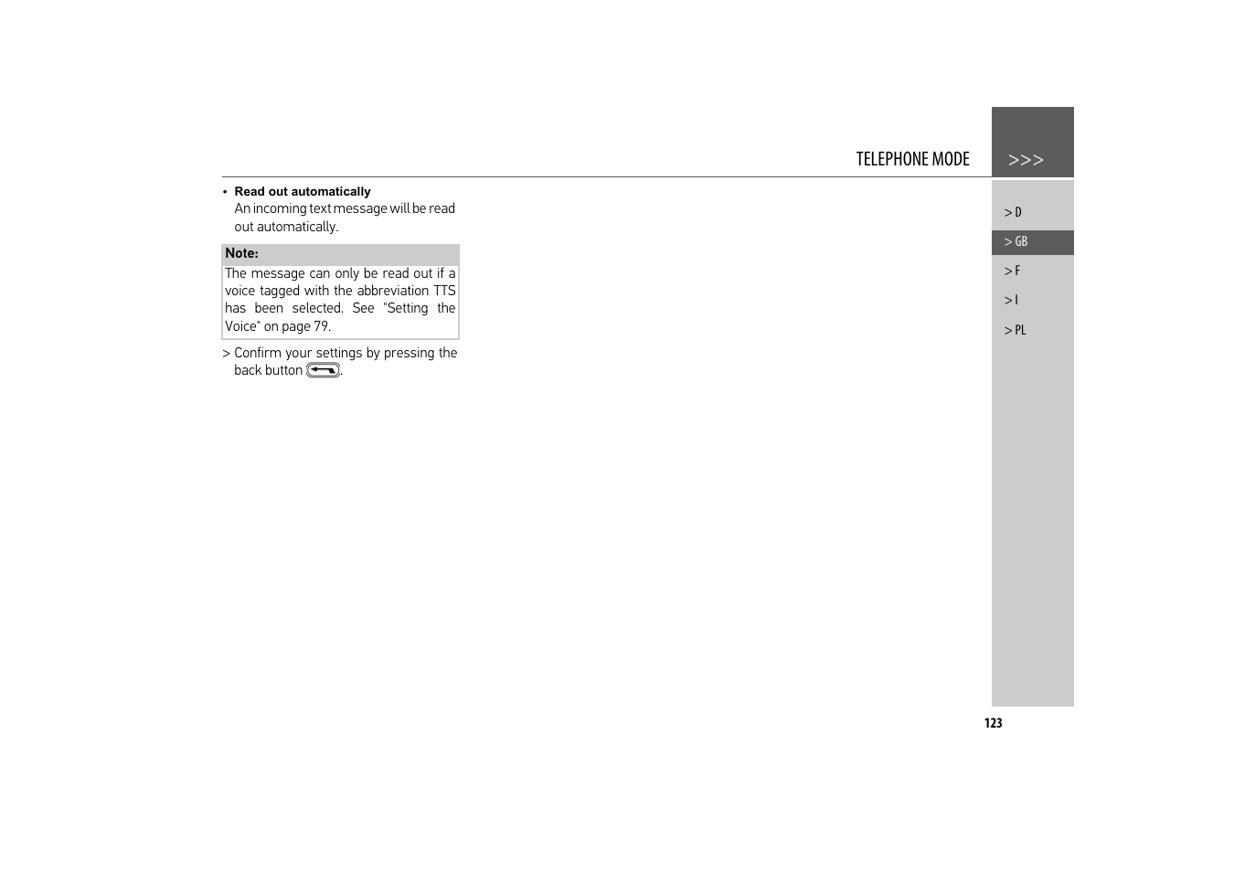 Telephone mode | Becker revo.2 User Manual | Page 123 / 155