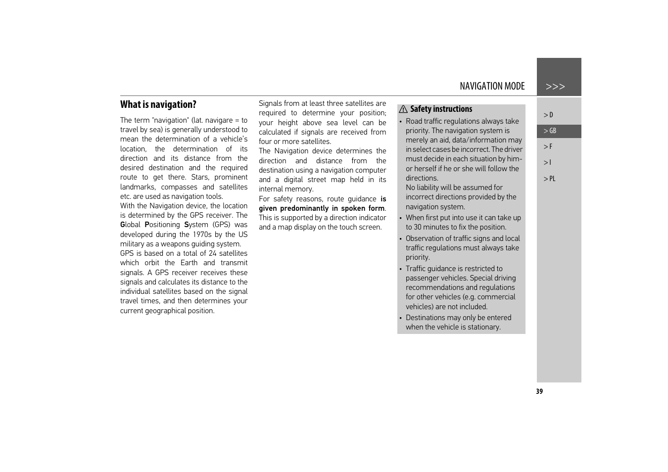 Navigation mode, What is navigation | Becker revo.2 User Manual | Page 39 / 155