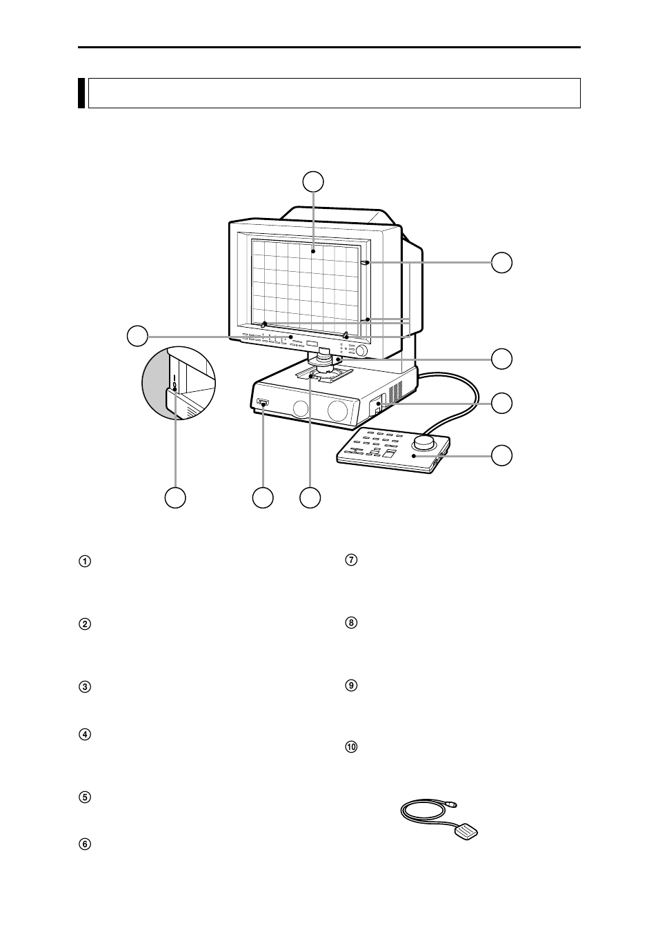 Important components and their functions | Canon 800 User Manual | Page 14 / 51