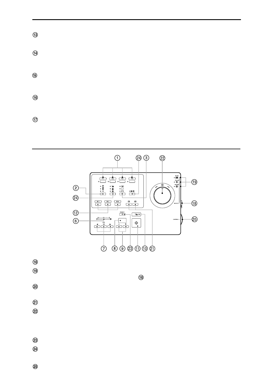 Operation keyboard (optional) | Canon 800 User Manual | Page 21 / 51