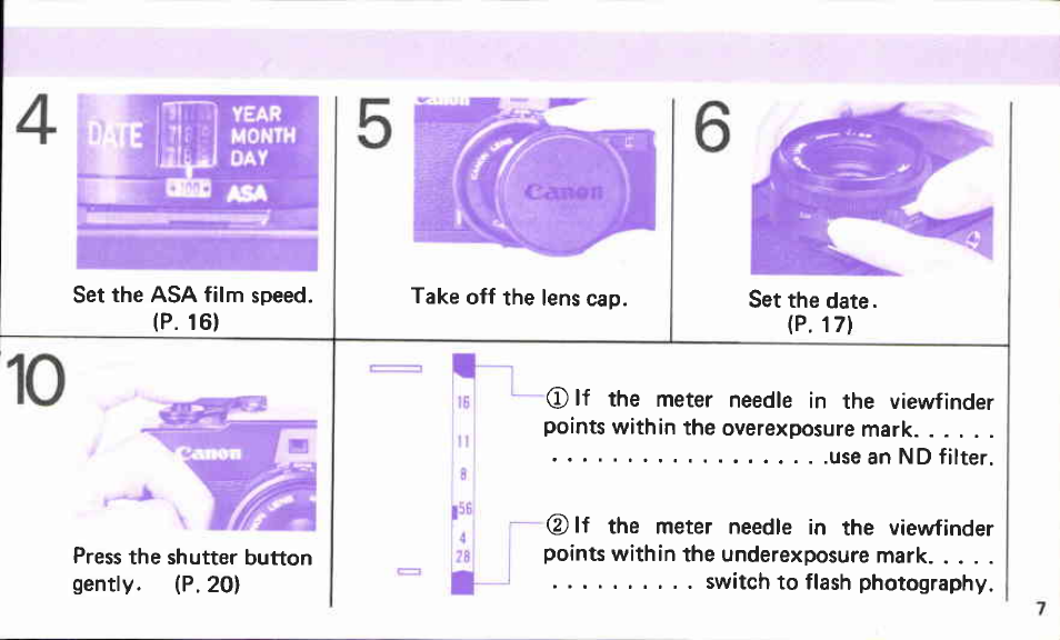 Canon A35 User Manual | Page 7 / 63