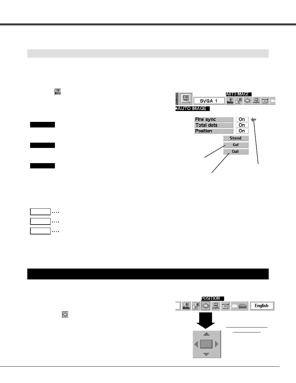 Picture position adjustment, Computer mode, Auto image function | Canon LV 5100 User Manual | Page 27 / 40