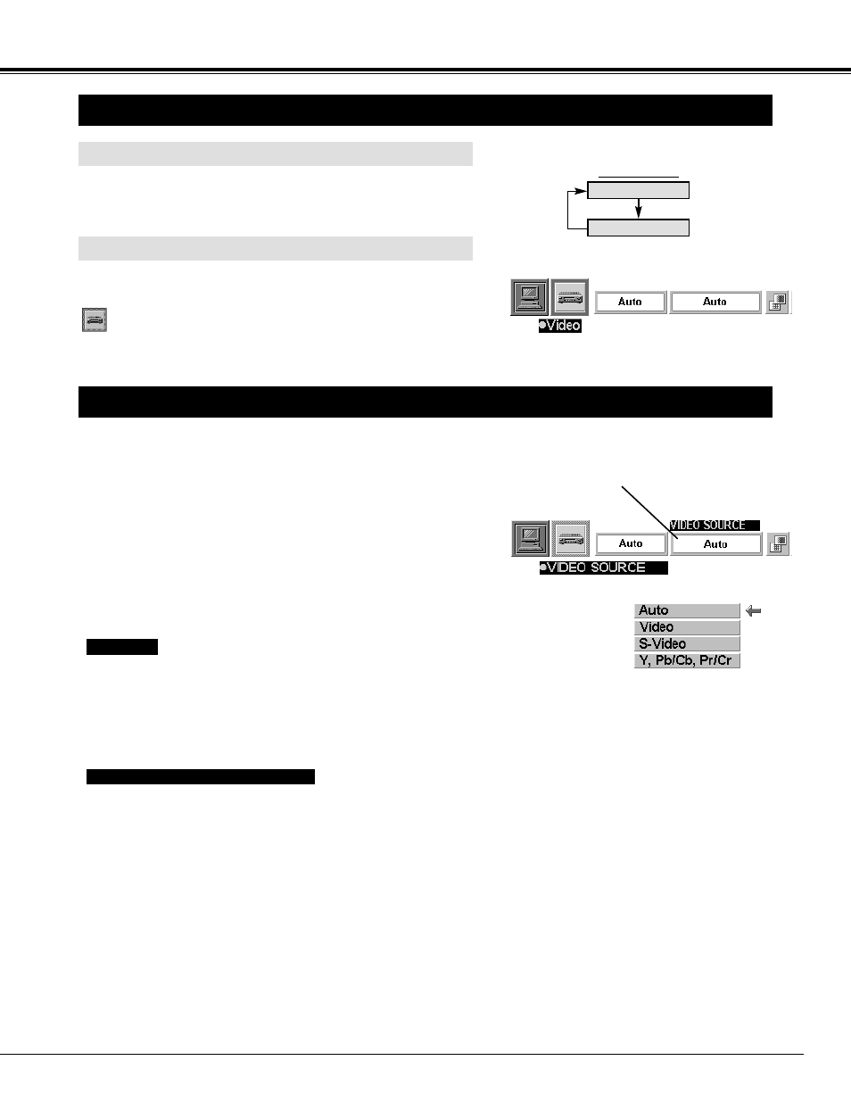 Video mode, Selecting video mode, Selecting video source | Canon LV 5100 User Manual | Page 29 / 40