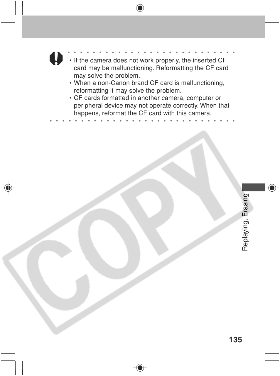 Repla ying, er asing | Canon SC A60 User Manual | Page 139 / 230