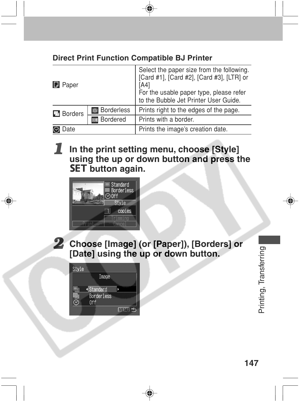 Canon SC A60 User Manual | Page 151 / 230