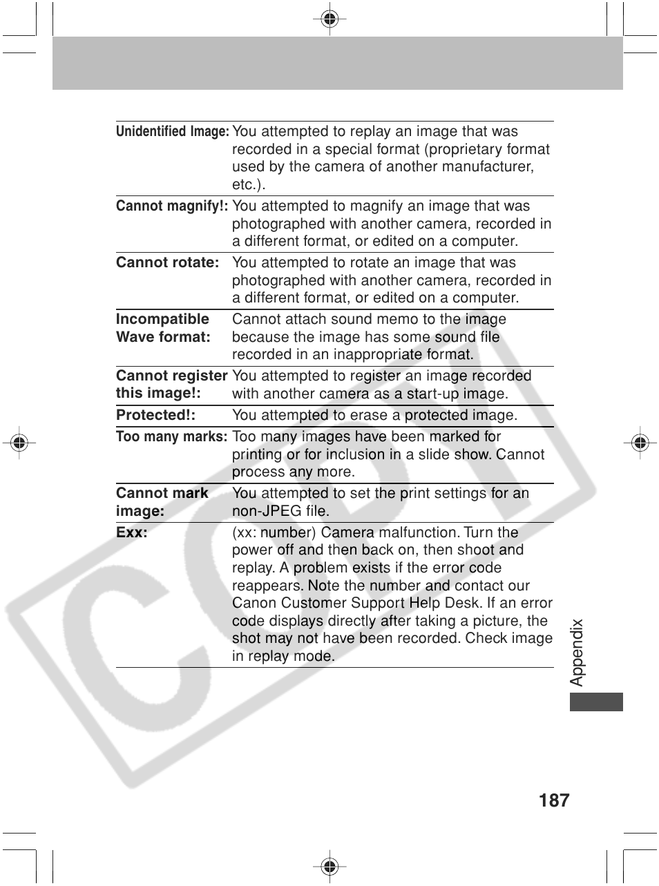 Canon SC A60 User Manual | Page 191 / 230