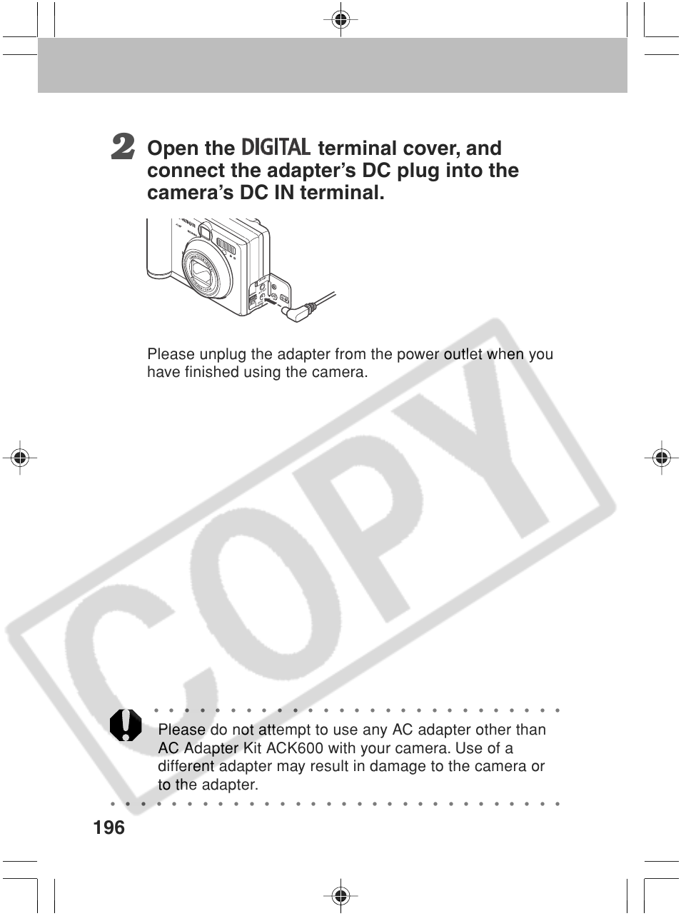 Canon SC A60 User Manual | Page 200 / 230