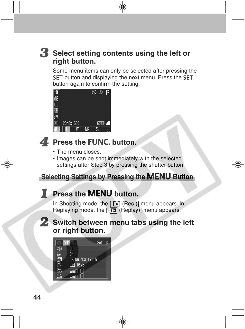 Canon SC A60 User Manual | Page 48 / 230