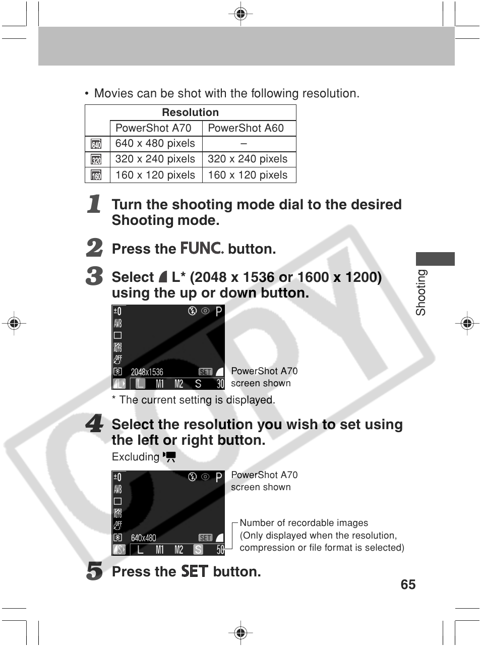 Canon SC A60 User Manual | Page 69 / 230