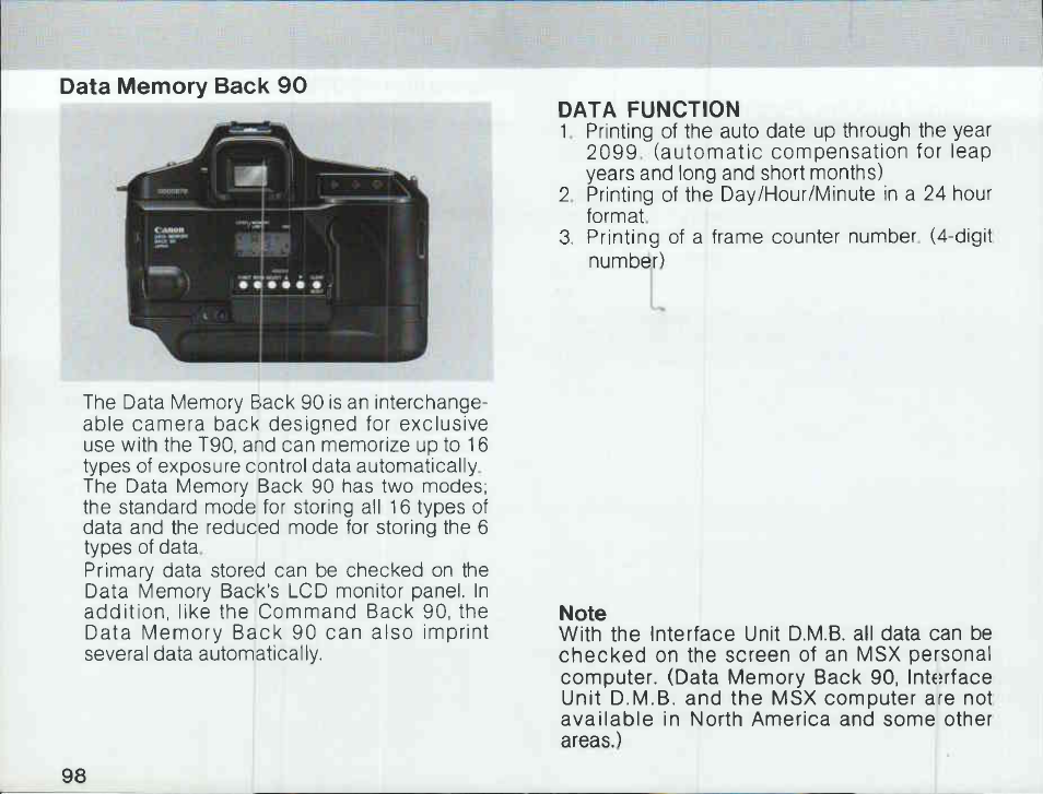 Canon T 90 User Manual | Page 100 / 218