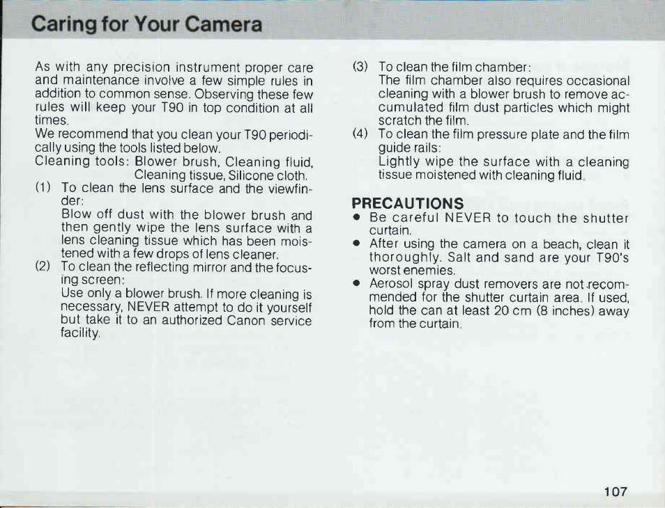 Exposure level difference comparison | Canon T 90 User Manual | Page 109 / 218