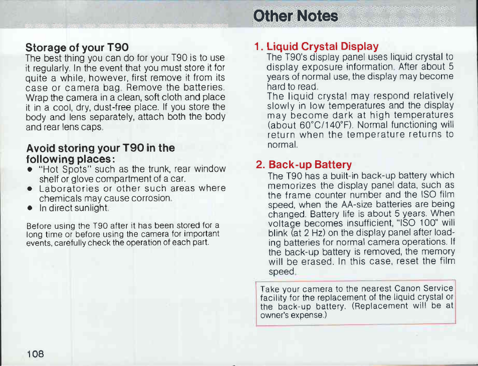 Canon T 90 User Manual | Page 110 / 218