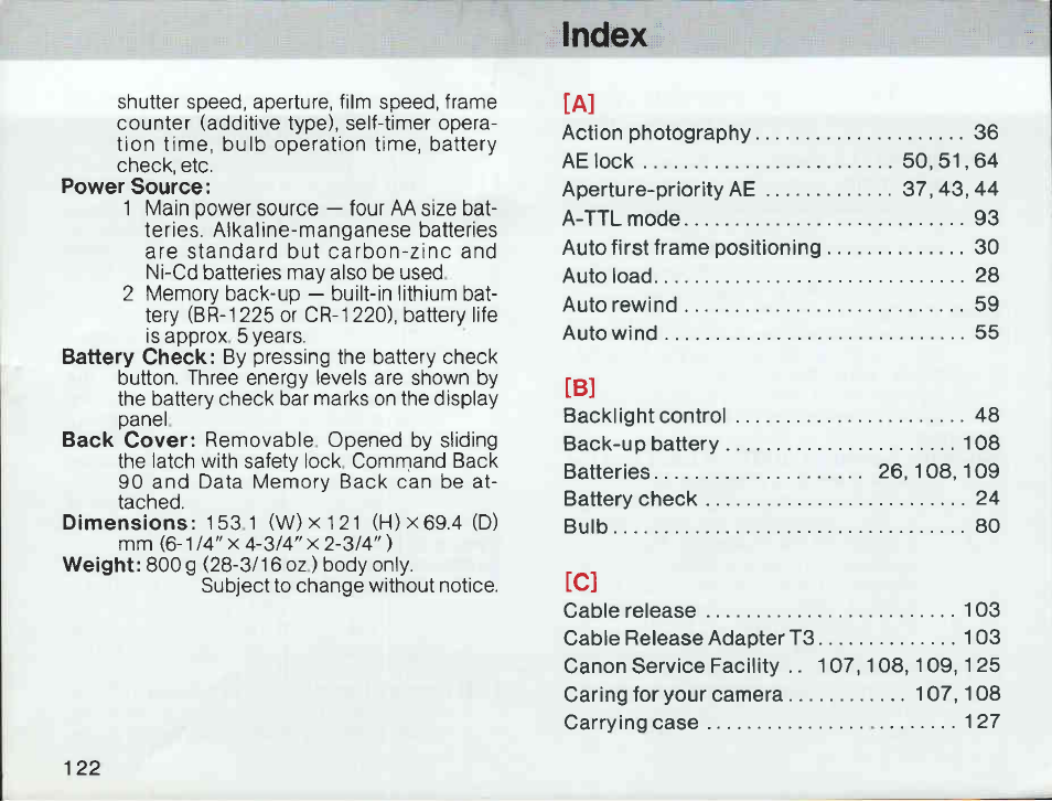 Canon T 90 User Manual | Page 124 / 218