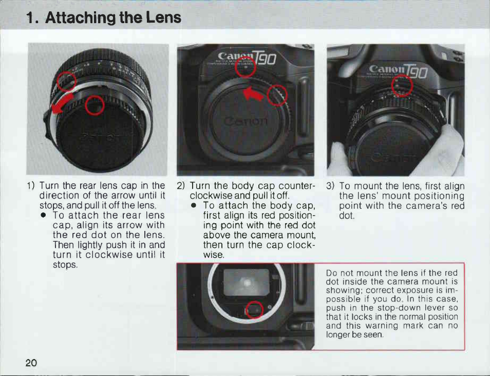 Load the batteries | Canon T 90 User Manual | Page 22 / 218