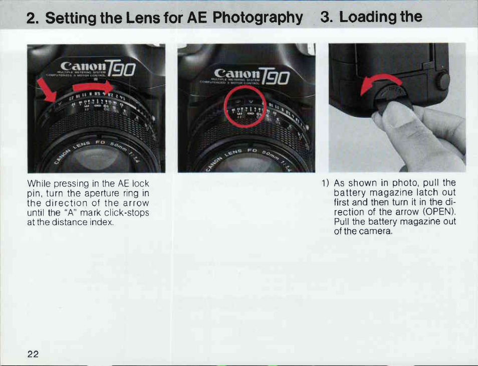 Check the batteries | Canon T 90 User Manual | Page 24 / 218