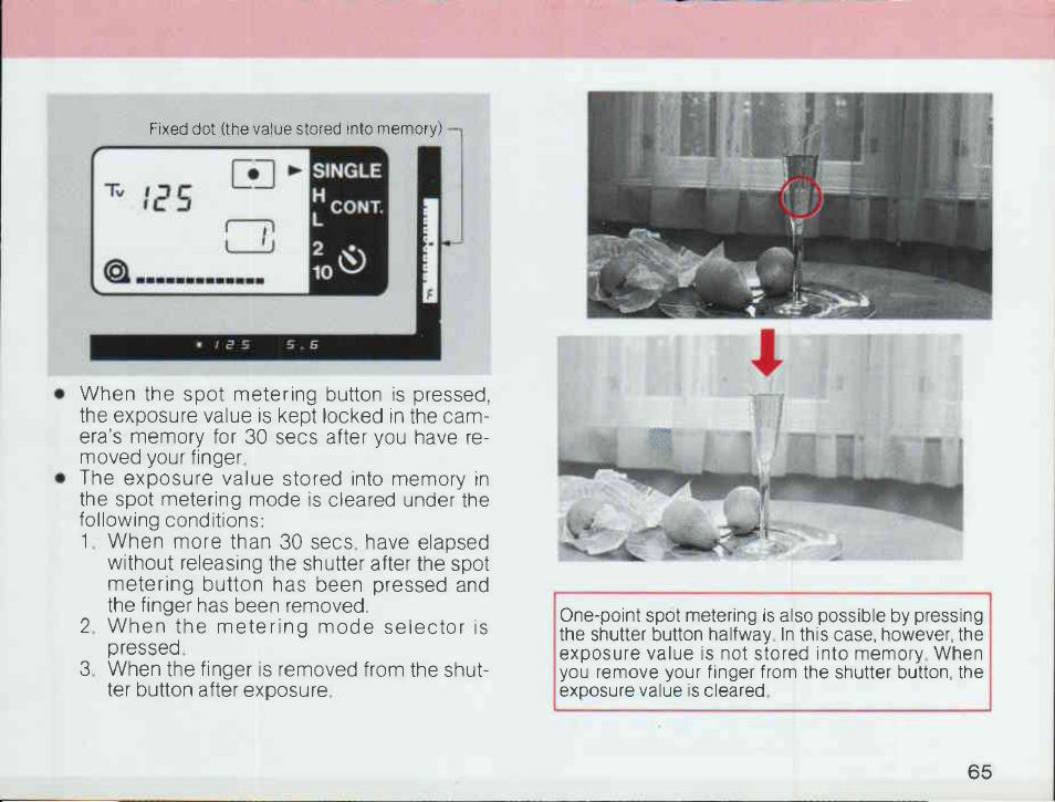 Setting the aperture-priority ae, Aperture value display | Canon T 90 User Manual | Page 67 / 218
