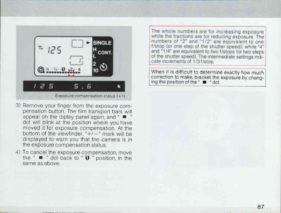 Viewfinder information examples, I ' r | Canon T 90 User Manual | Page 89 / 218