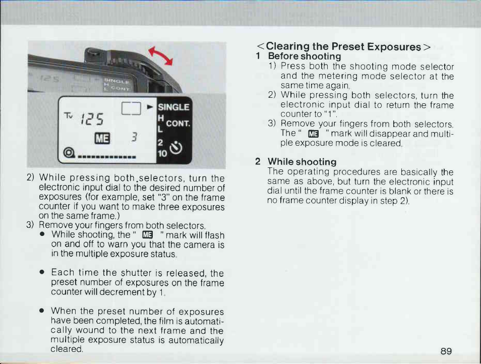 Exposure preview button | Canon T 90 User Manual | Page 91 / 218