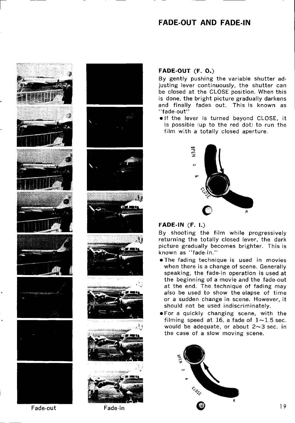 Fade-out and fade-in | Canon CINEZOOM 512 User Manual | Page 29 / 48