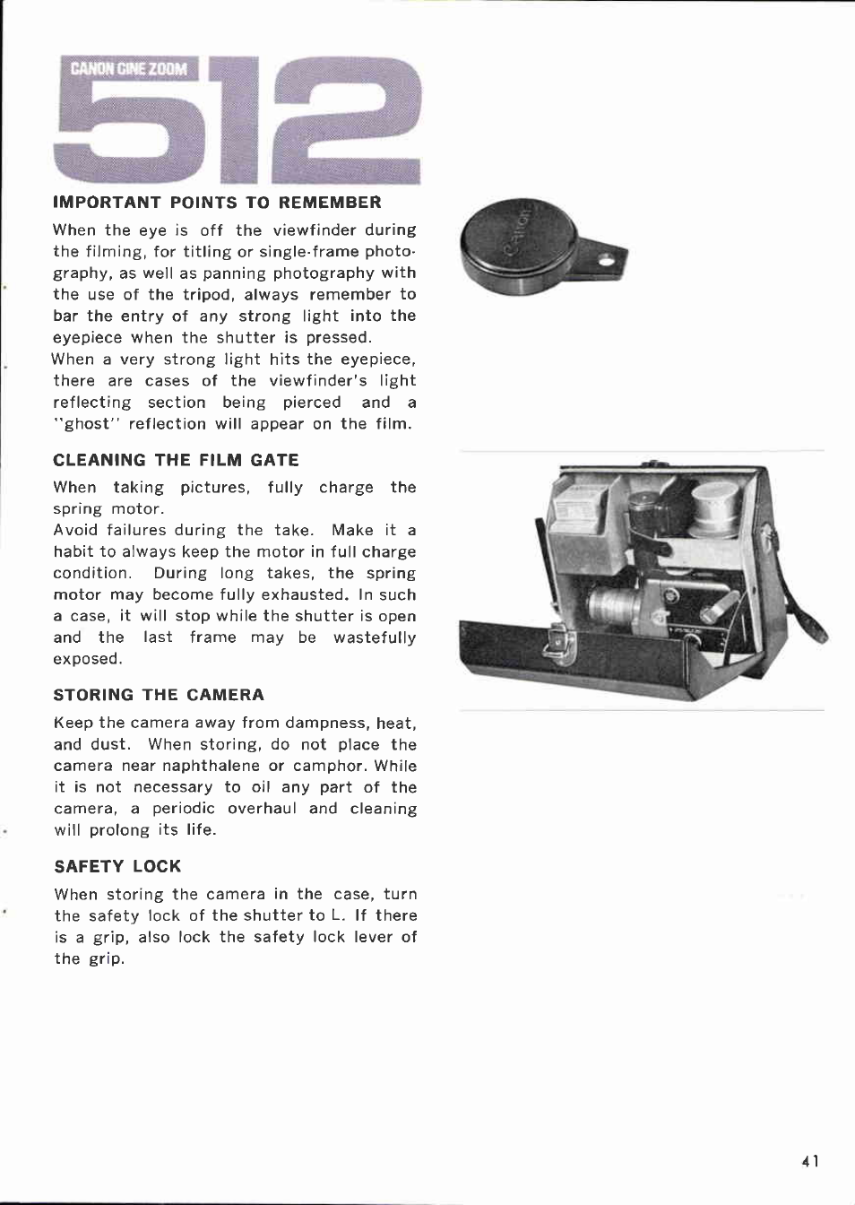 Canon CINEZOOM 512 User Manual | Page 41 / 48