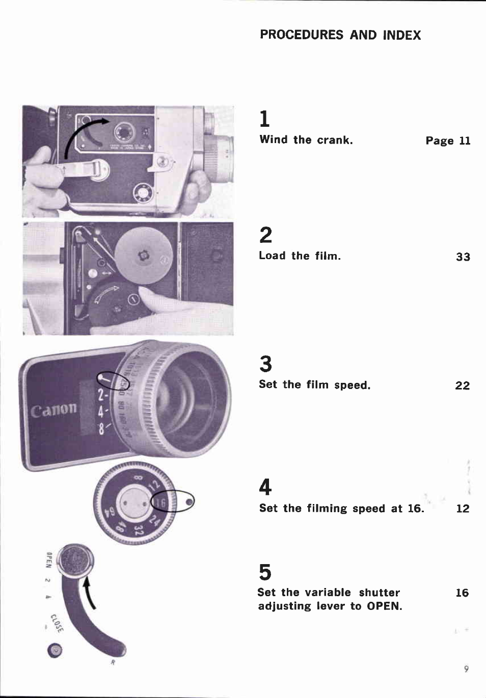 Canon CINEZOOM 512 User Manual | Page 9 / 48