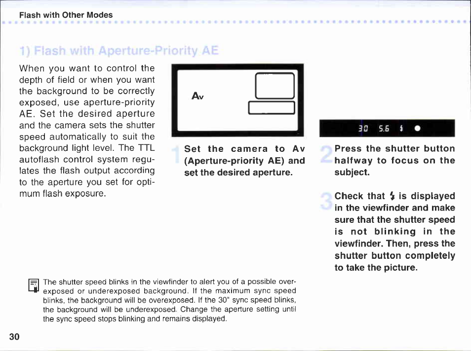 Flash exposure confirmation, Fully-automatic flash operation | Canon 220EX User Manual | Page 30 / 47