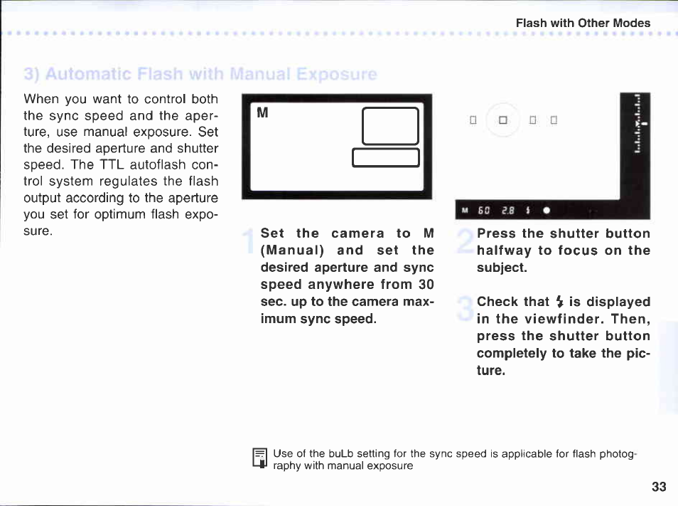 Automatic slow-speed sync | Canon 220EX User Manual | Page 33 / 47