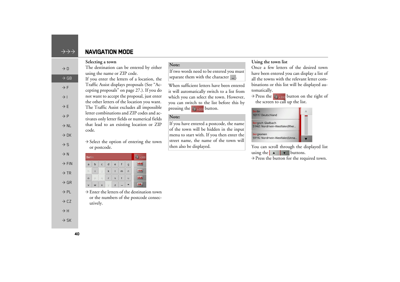 Navigation mode | Becker TRAFFIC ASSIST Z217 User Manual | Page 40 / 138