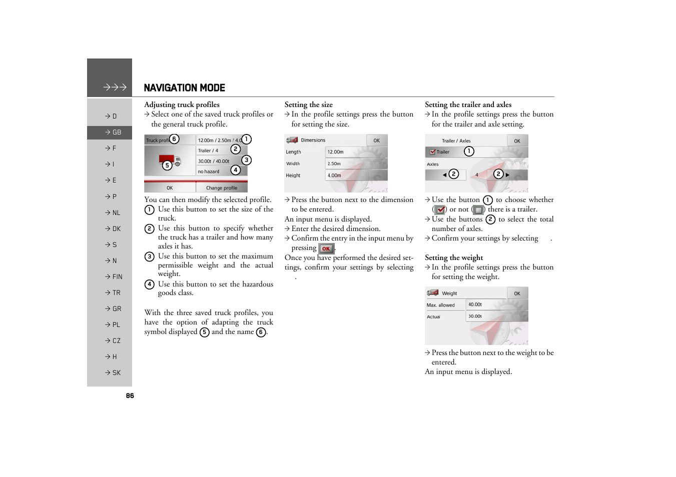 Navigation mode | Becker TRAFFIC ASSIST Z217 User Manual | Page 86 / 138