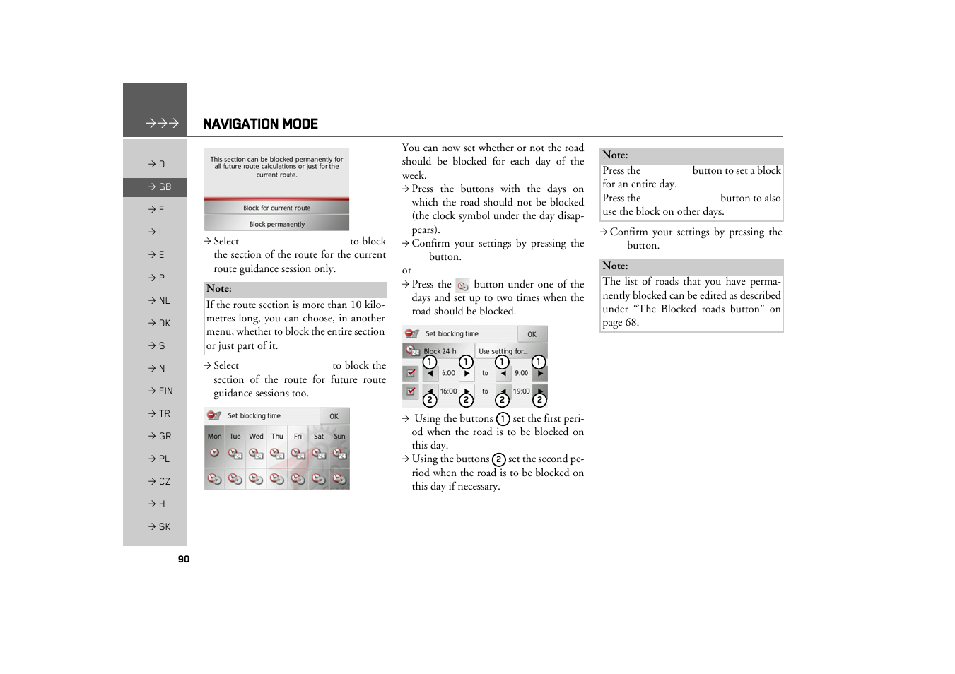 Navigation mode | Becker TRAFFIC ASSIST Z217 User Manual | Page 90 / 138