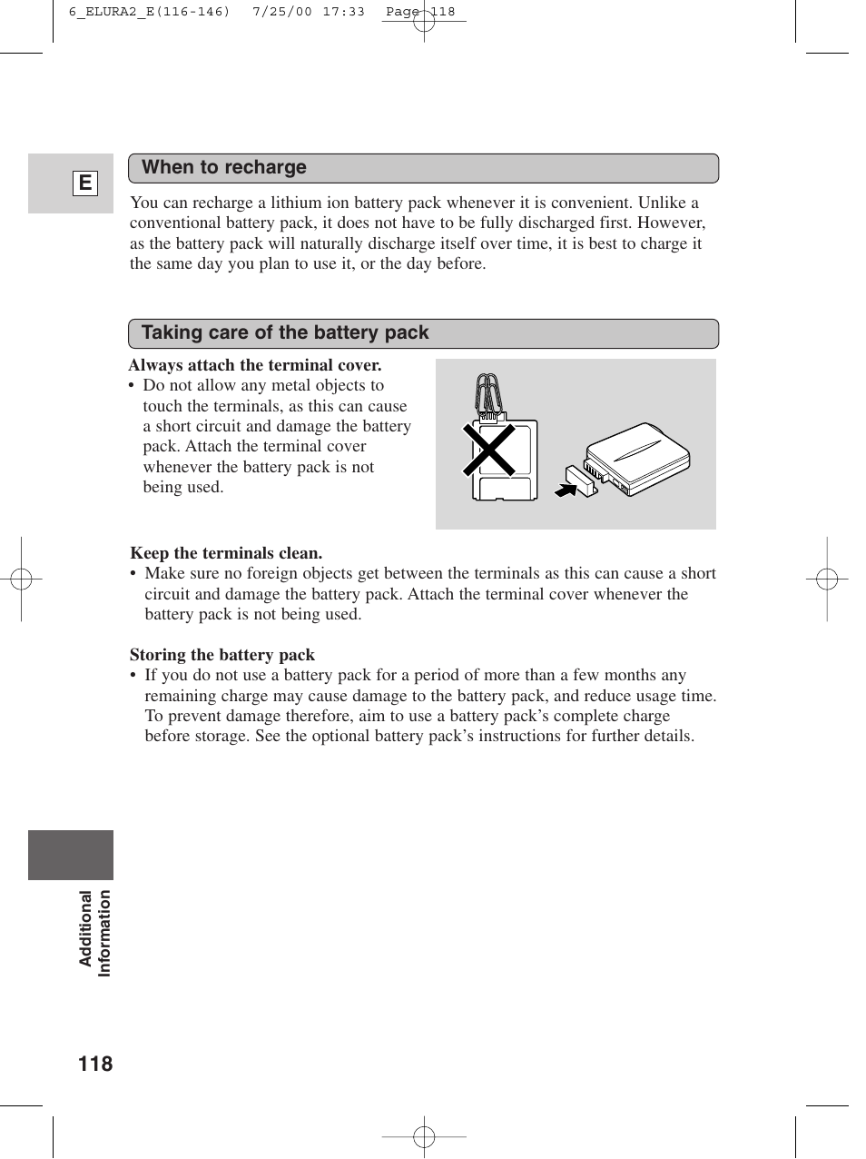 118 e | Canon Elura 2 MC User Manual | Page 118 / 147