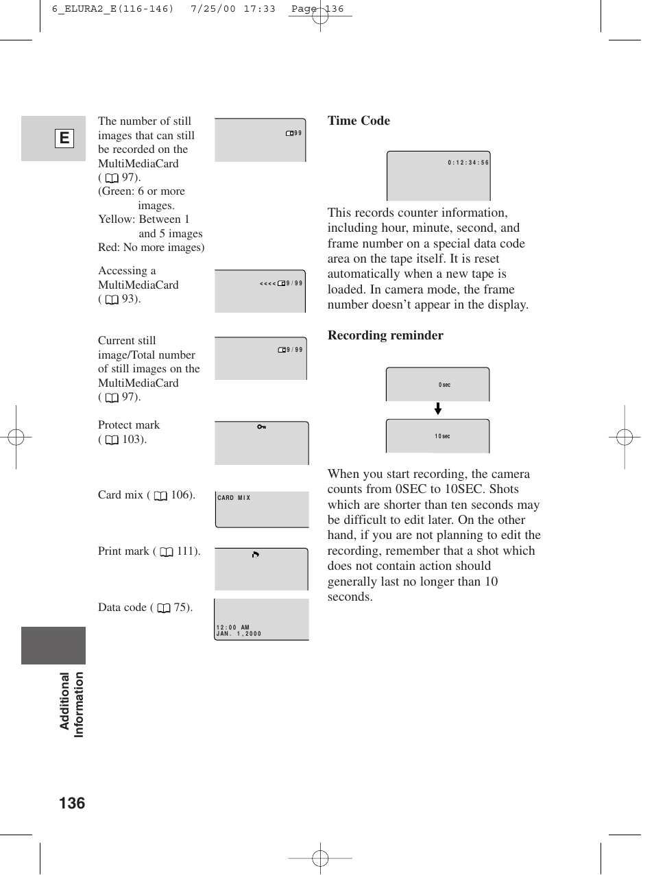 136 e | Canon Elura 2 MC User Manual | Page 136 / 147