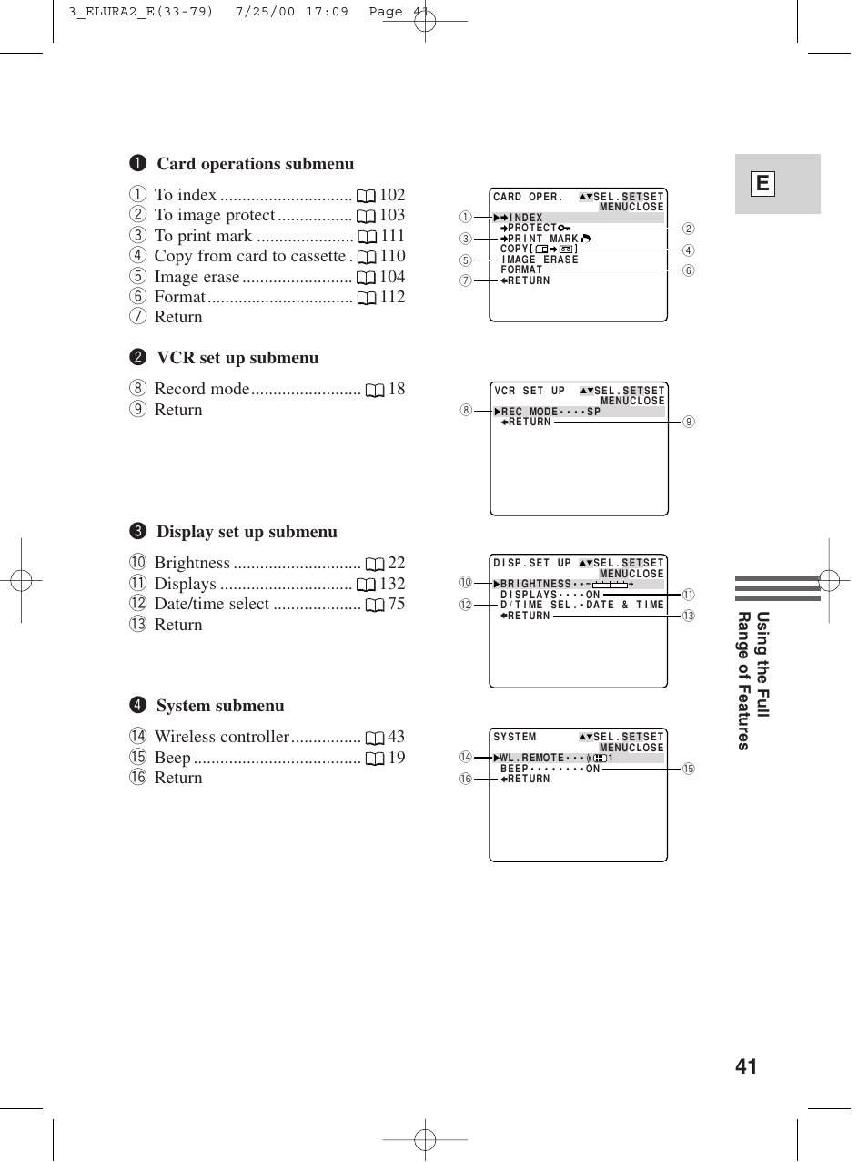 41 e | Canon Elura 2 MC User Manual | Page 41 / 147