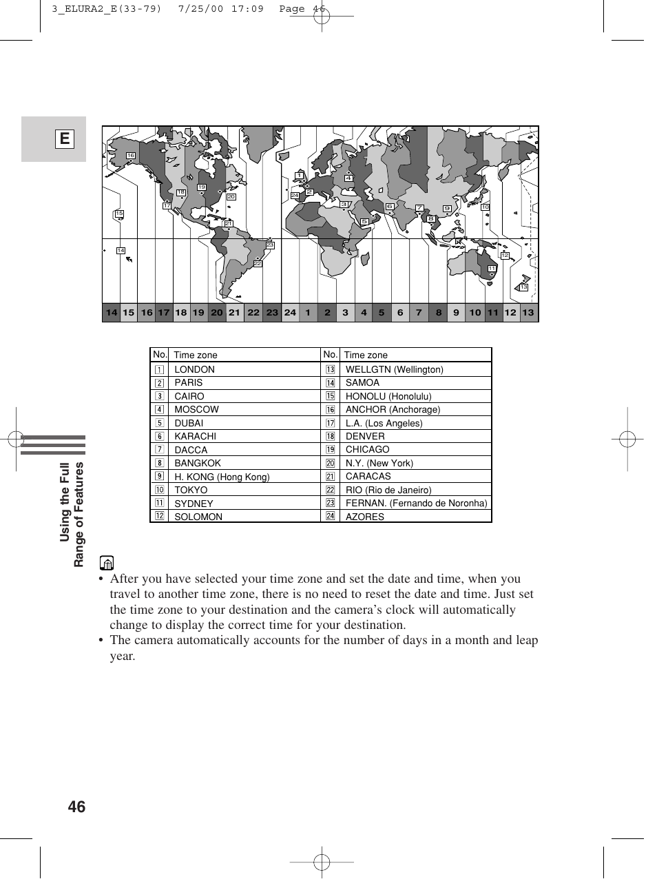 46 e, Using the full range of features | Canon Elura 2 MC User Manual | Page 46 / 147