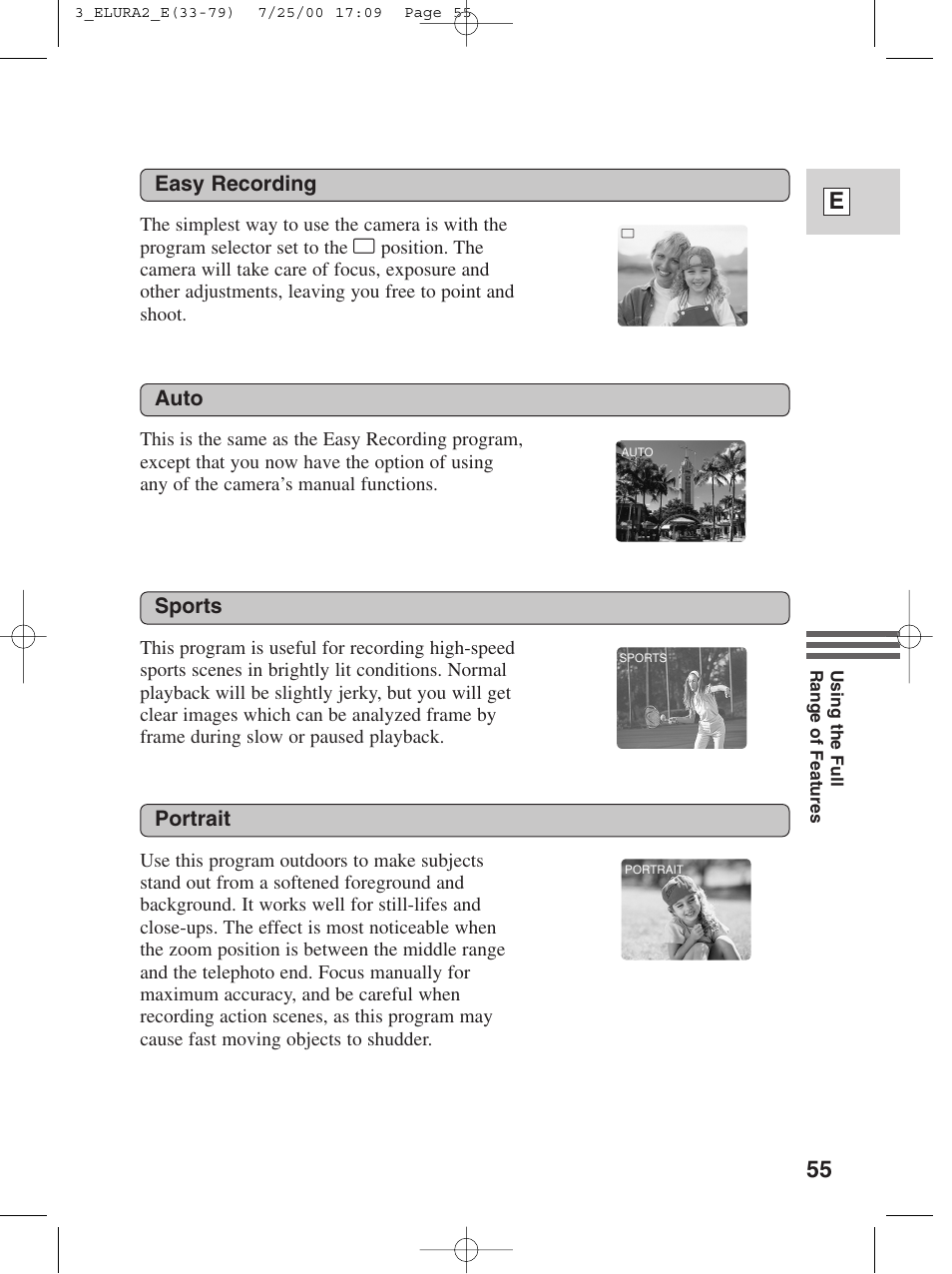 55 e | Canon Elura 2 MC User Manual | Page 55 / 147