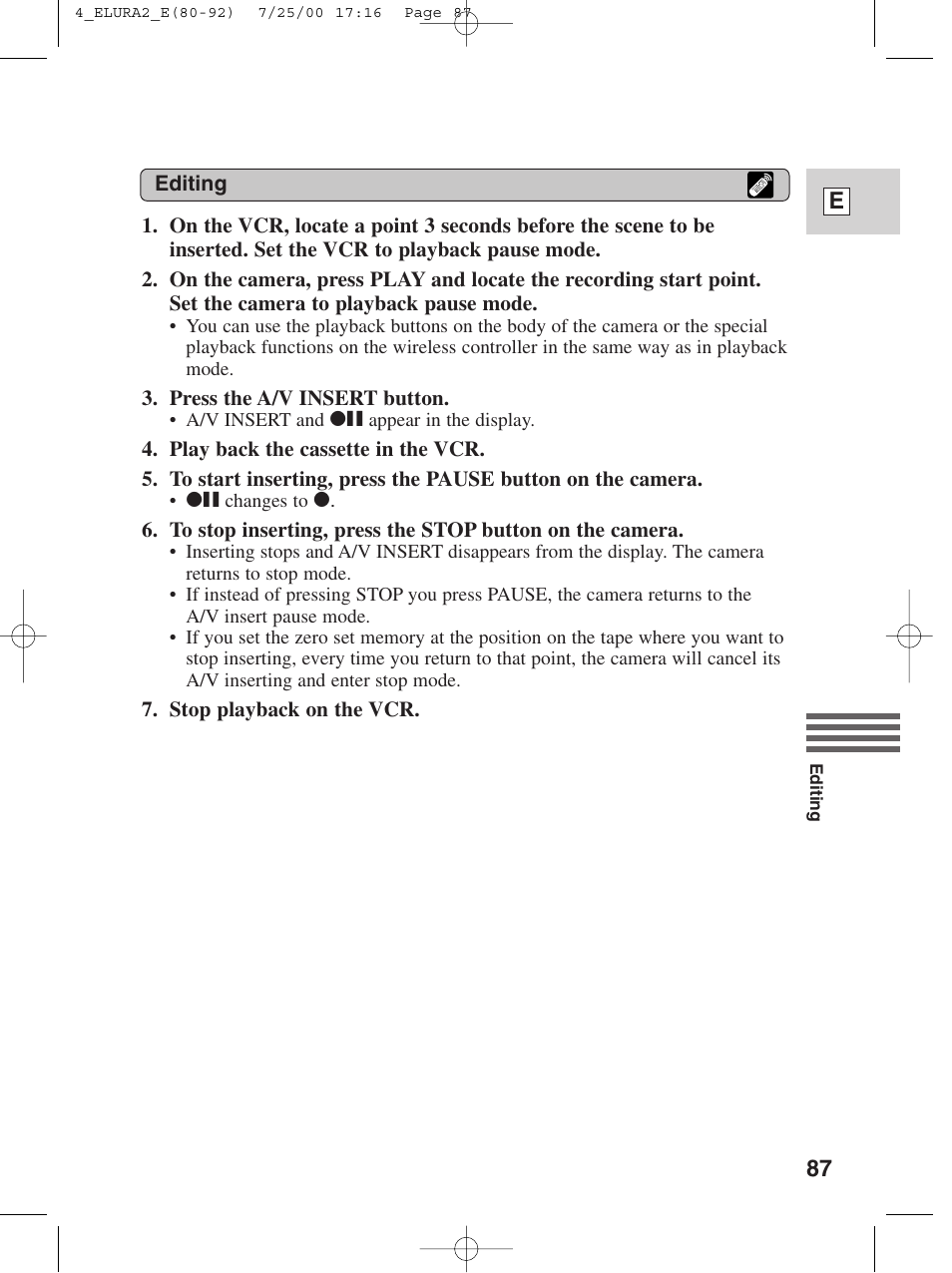 Canon Elura 2 MC User Manual | Page 87 / 147