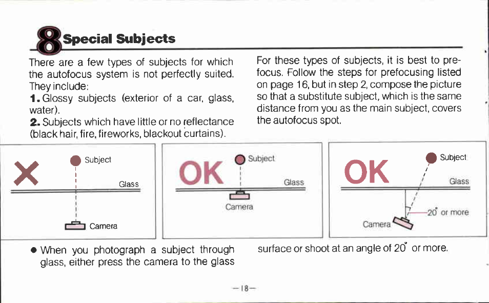 Shooting | Canon AF35MII User Manual | Page 18 / 41