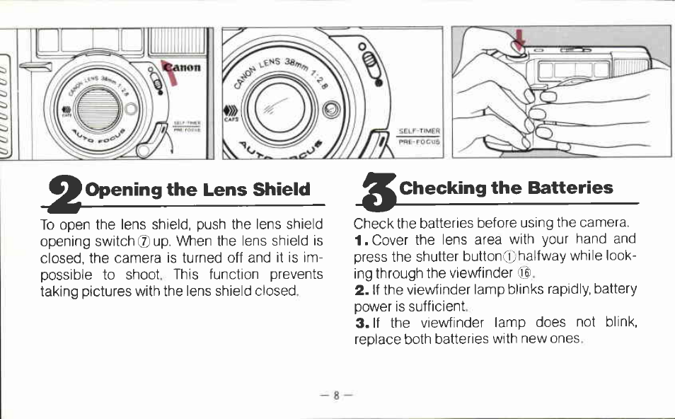 Canon AF35MII User Manual | Page 8 / 41