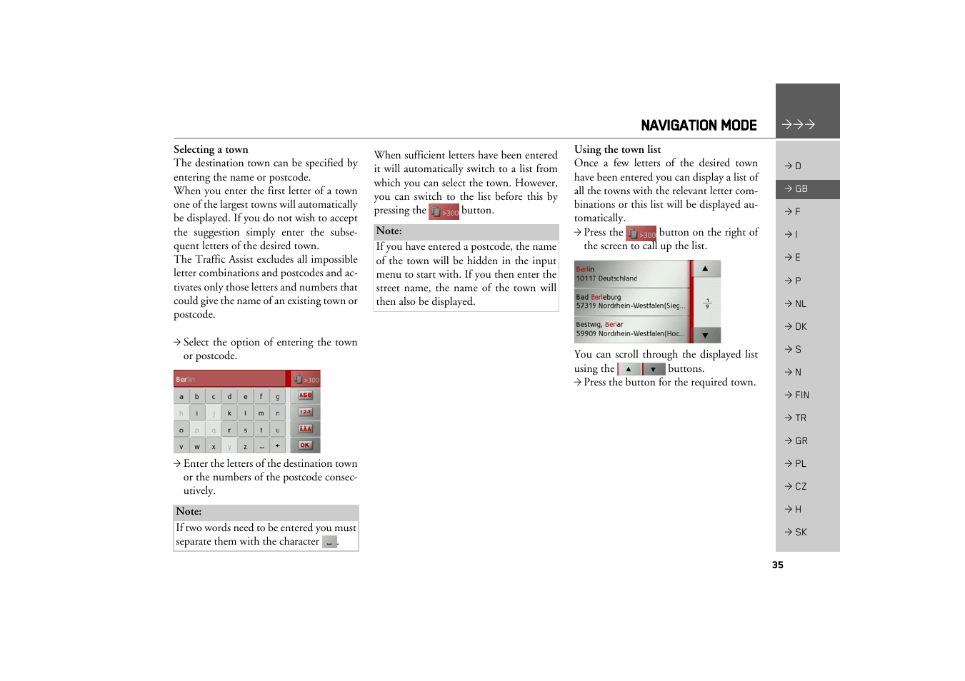 Navigation mode | Becker TRAFFIC ASSIST Z100 Crocodile User Manual | Page 35 / 99