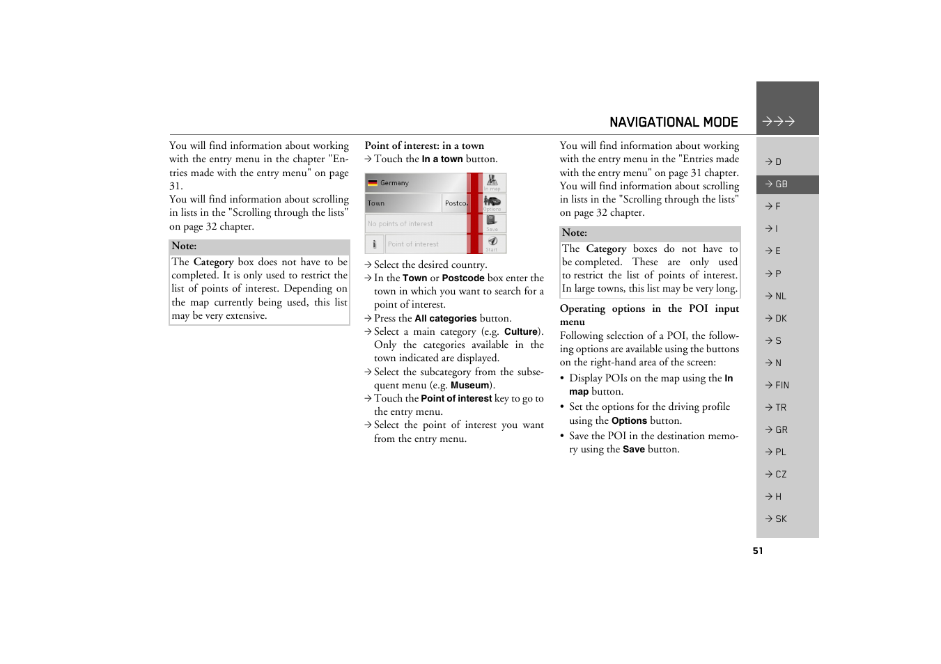 Navigational mode | Becker TRAFFIC ASSIST Z200 User Manual | Page 51 / 117