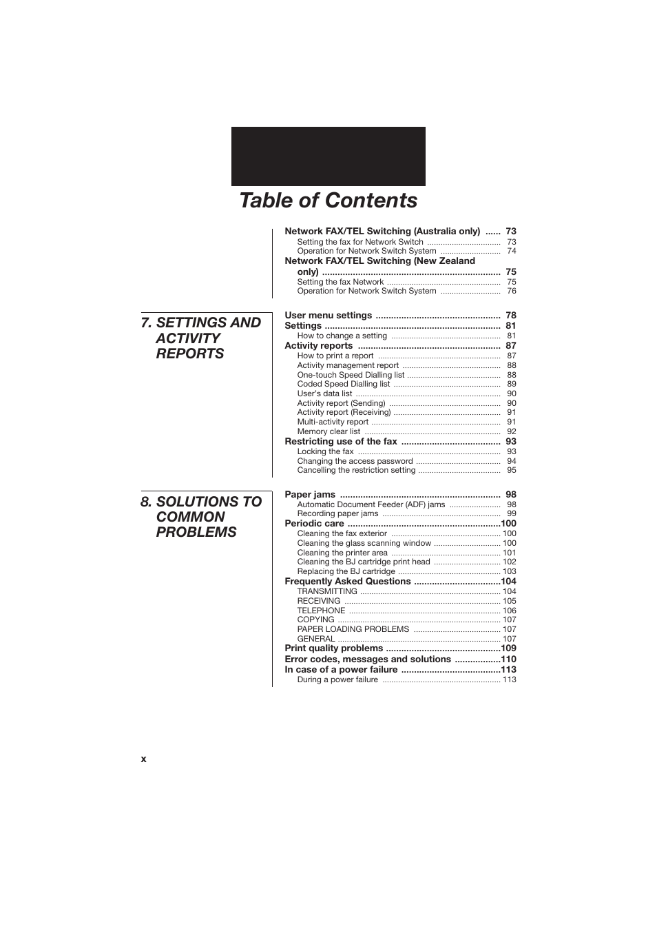 Canon B150 User Manual | Page 10 / 138