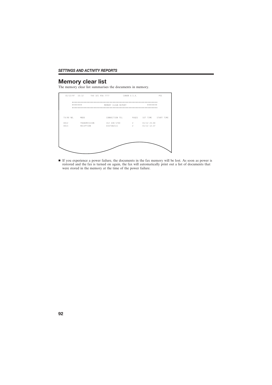 Settings and activity reports | Canon B150 User Manual | Page 104 / 138