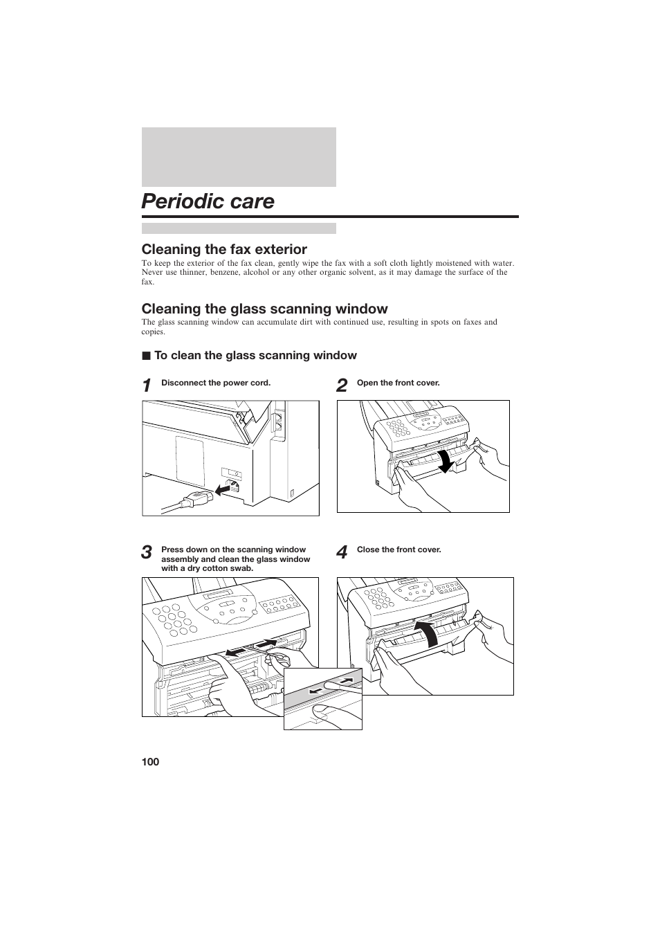 Periodic care | Canon B150 User Manual | Page 112 / 138