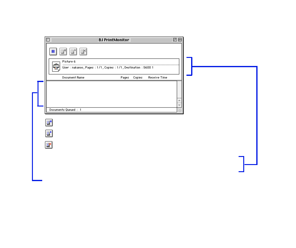 Bj print monitor functions | Canon BJC S600 User Manual | Page 60 / 191