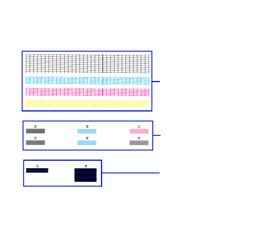 Examining the nozzle check pattern | Canon BJC S600 User Manual | Page 77 / 191