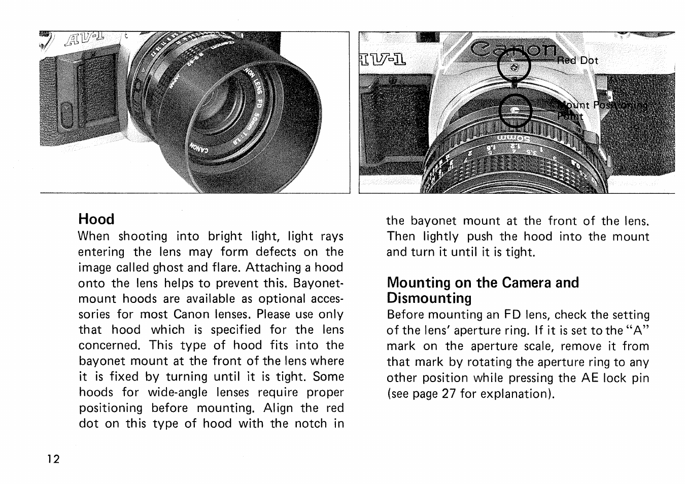 Preliminar | Canon AV 1 User Manual | Page 13 / 29