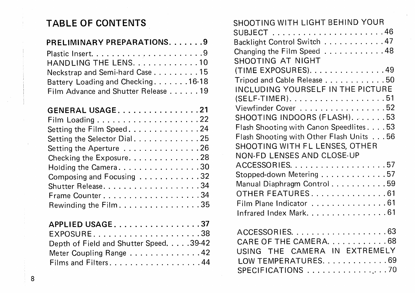 Simple steps for normal shooting | Canon AV 1 User Manual | Page 9 / 29