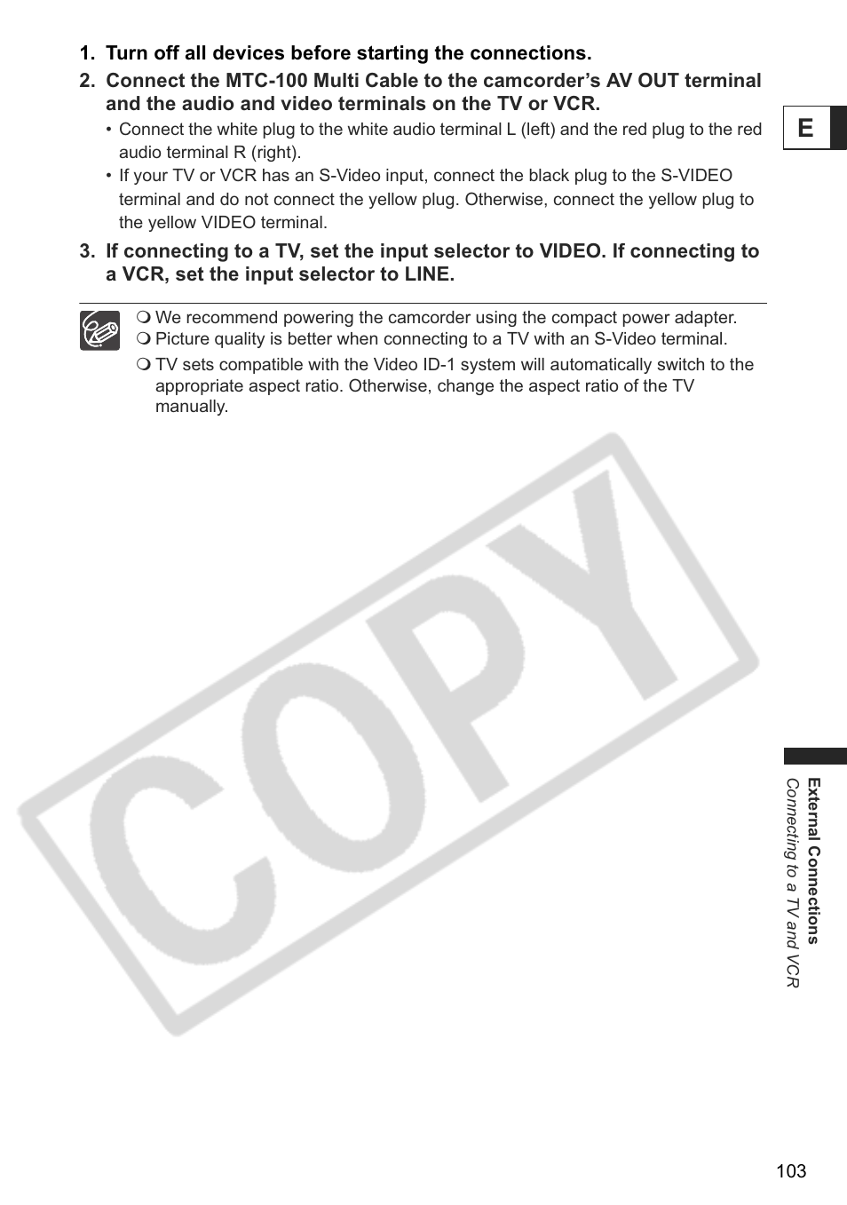 Canon DC 40 User Manual | Page 103 / 144