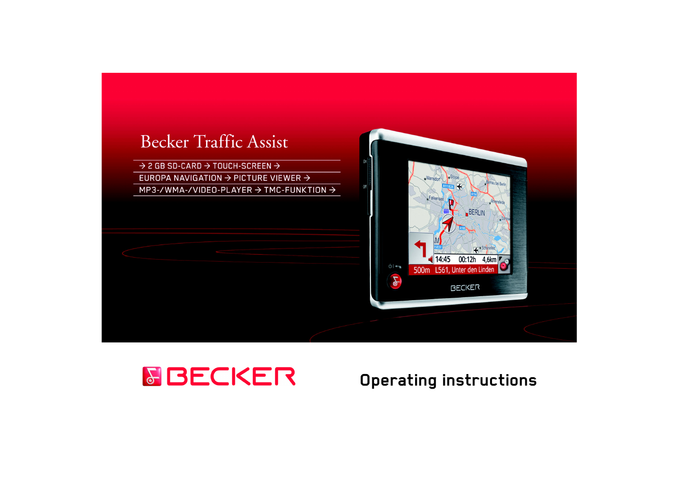 Becker TRAFFIC ASSIST 7926 User Manual | 92 pages