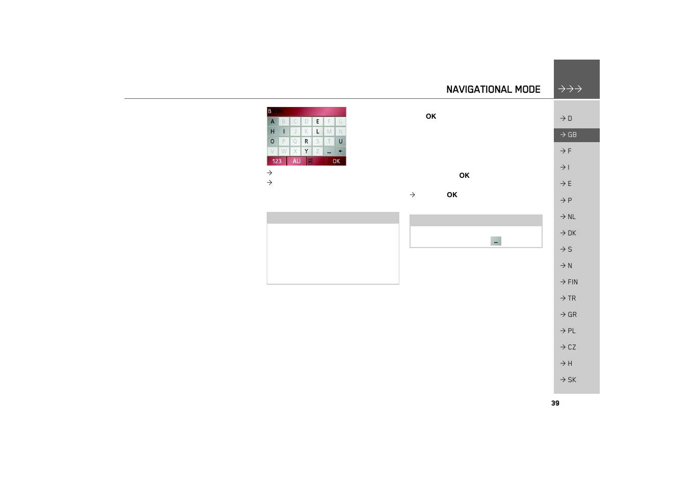 Navigational mode | Becker TRAFFIC ASSIST 7926 User Manual | Page 39 / 92